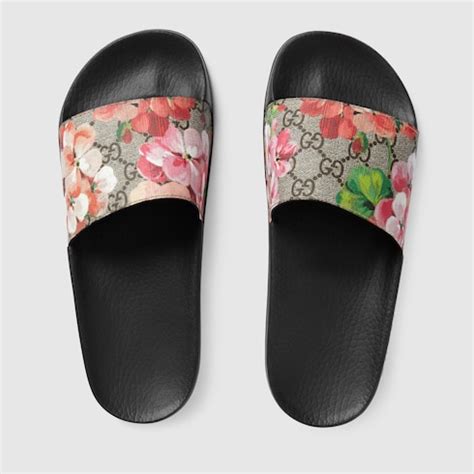 gucci gg blooms supreme slide